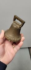 Rare Antique 1800s Brass Railroad horse car brass Lewisville City Railway bell picture