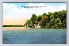Oakland County MI- Michigan, South Shore, Orchard Lake, Antique Vintage Postcard picture