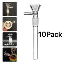 10Pcs 4.7inch 14mm Male Pipes Glass Downstem with Bowl Adapter Water Filter Part picture