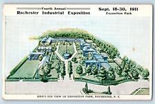 Rochester New York NY Postcard Bird's Eye View Of Exposition Park 1909 Antique picture