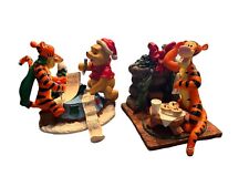 Disney’s Winnie The Pooh & Tigger Christmas Vintage Stocking Holders Set Of Two picture
