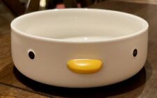 Purroom Handpainted Funny Chick Duck Glazed Bowl Safety Ceramic Milk Colored picture