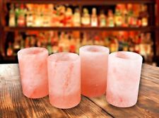 Himalayan Salt Tequila Shot Glass Set(4pcs) - Hand Carved - By Himalayan Secrets picture