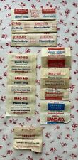 Vintage Mid Century Lot of 18 Assorted Johnson & Johnson Bandaids Band-Aids picture