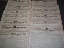1826 NATIONAL GAZETTE & LITERARY REGISTER NEWSPAPER LOT OF 13 - NP 1432 picture