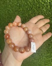 Natural Coral Fossil 11.4MM Bead Bracelet,High Quality, Wrist 16.5CM picture