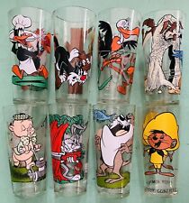 Looney Tunes Pepsi Glasses, Speedy Taz Bugs Daffy Road Runner Porky, Lot of 8 picture
