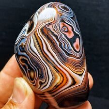 TOP 165G Natural Polished Silk Banded Agate Lace Agate Crystal Madagascar  L1672 picture