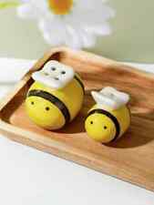 1 Set Ceramic Bee Shaped Salt & Pepper Shakers In Gift Box - Wedding Favors picture