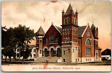 1907 First Presbyterian Church Estherville Iowa IA Parish Posted Postcard picture
