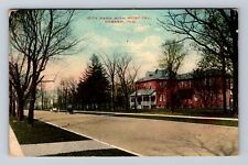 Wabash IN-Indiana, Panoramic City Park with Hospital, Antique Vintage Postcard picture