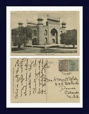 UK COLONIAL INDIA TAJ AGRA ENTRANCE POSTED 1931 TO B.J. COLE OF DENVER COLORADO picture