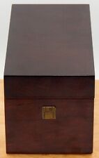 Vintage Bombay Company 1996 Wood Bass 8 1/2”L Divided Organizer Box picture