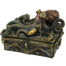 PT Steampunk Mechanical Style Octopus Resin Trinket Box with Lid picture