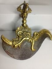 Antique Tibetan Bronze Buddhist Ritual Flying Knife  picture