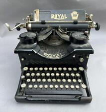 Vintage Antique Royal Typewriter with Dual Beveled Glass Side Panels picture
