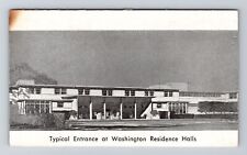 WA-Washington, Typical Entrance Residence Hall, Vintage Postcard picture