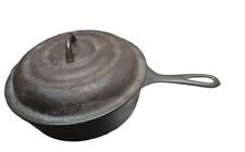 Wagner Ware Sidney O #8 Cast Iron Skillet With Lid Chicken Fryer Pan Frying picture