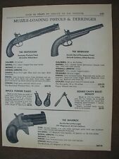 1964 Muzzle-Loading Pistols & Derringer Crosman Pelguns Vintage PRINT AD 60-169 picture