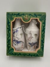 2 Vintage Mini Porcelain Bud Vases Made in Japan Floral 4” Cottagecore Succulent picture