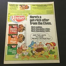 VTG 1979 Keebler Rich'n Chips, C.C. Biggs & Coconut Chocolate Drop Ad Coupon picture