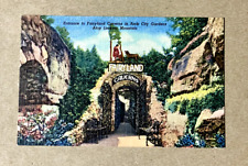 Entrance To Fairyland Caverns In Rock City Garden - Vintage Postcard - Unposted picture