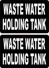 3in x 2in Waste Water Holding Tank Vinyl Stickers Car Truck Vehicle Bumper Decal picture
