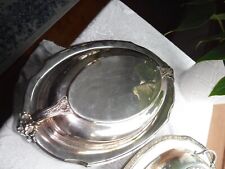 VTG WILCOX INTERNATIONAL SILVER CO SILVERPLATED  SERVING DISH Oval w/ Lid picture