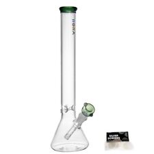 16in Heavy 6mm Thick Glass Bong Heavy Bong Green Hookah Water Pipe 14mm Bowl picture