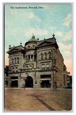 Newark, OH, Ohio, The Auditorium, Vintage Postcard Posted 1915 picture