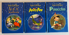 3 Small Disney Story Books from Disney Press 2003 - Alice, Peter Pan, Pinocchio picture