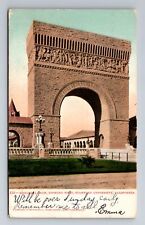 Stanford CA-California, Memorial Arch, Antique, Vintage c1908 Souvenir Postcard picture