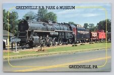Greenville Railroad Park Museum, Greenville Pa Pennsylvania Chrome Postcard picture