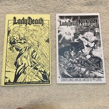Lady Death Ashcan Lot - Lady Death Alive / Lady Death Medieval Witchblade picture