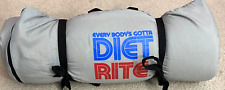 Vintage Sport Fun Everybody's Gotta Diet Rite Rolled Padded Cushion 56x23x1 picture