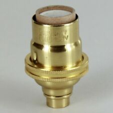 NEW: Polished Brass Finish E-12 Candelabra Socket with Porcelain Interior   picture