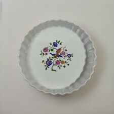 Bia Cordon Bleu 10 in Fluted Quiche Baking Dish Bird Floral Design France picture