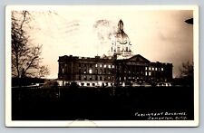 c1937 RPPC PARLIAMENT Buildings EDMONTON CANADA Msg About Roads VINTAGE Postcard picture