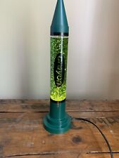 vintage Green Crayon Lava Lamp 17 inch green and glitter Tested Working picture