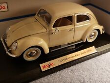 PHENOMINAL 1:18 SCALE VW KAFER-BEETLE FRESH CREME NIOB & W/ HARNESSES BY MAISTO picture