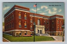 Easton PA-Pennsylvania, City Hall, Antique Vintage Souvenir Postcard picture