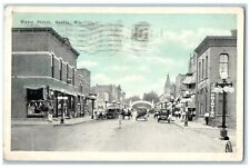 c1910's Water Street View Cars Job Printing Sparta Wisconsin WI Antique Postcard picture