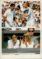 Boris Becker tries to snatch the Wimbeldon trop... - Vintage Photograph 732831 picture