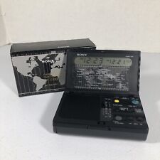 RARE Sony ICF-C1000 Radio & BOX Travelers World Time Clock FM/AM Alarm NO MANUAL picture