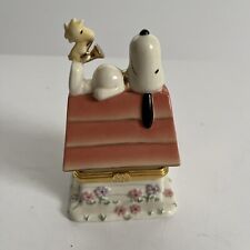 Rare And Retired….LENOX SNOOZIN' SNOOPY TREASURE BOX - Peanuts Sculpture picture