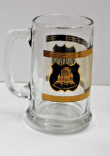 Le Vieux Quebec Le Chateau Frontenac Mug beer Glass Gold Canada History Souvenir picture