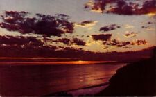 Postcard-Ocean Sunset on the Pacific from the Redwood Highway  1615 picture