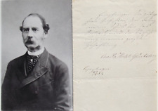 King Christian IX Denmark Rare Signed Autograph Letter 1852 Reigned 1863 1906 picture