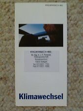 1996 Porsche Klimawechsel (Climate Control) Showroom Folder / Brochure RARE L@@K picture