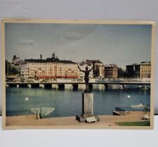 Vintage 1952 Postcard  Grand Hotel, with Waterview and Bridge Stockholm, Sweden picture